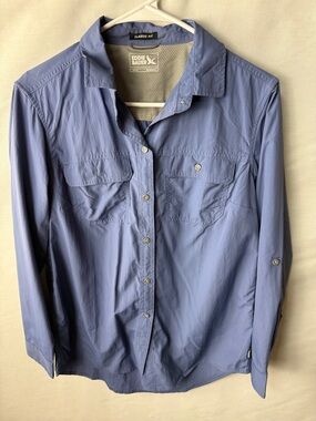 Eddie Bauer Men's Periwinkle Button-Front Utility Shirt
